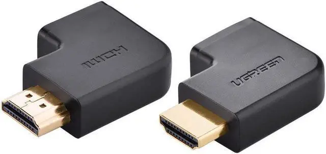 Alt view image 4 of 6 - 2 Pack HDMI Adapter 90 and 270 Degree Right Angle HDMI Male to Female Adapter Support 3D 4K 1080P HDMI Extender for TV Stick, Roku stick, Chromecast, Nintendo Switch, Xbox, PS4, PS3, Laptop, PC