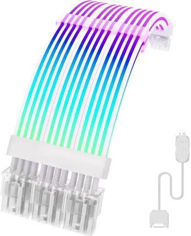 Main image of RGB PC Cables,Strimmer 3x8 pin Extension Cable,PC Graphic Card Power Supply,5V 3Pin Sync ARGB PSU Cable