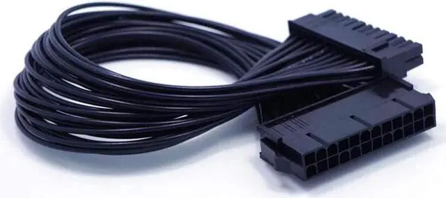 Alt view image 5 of 6 - ATX 24 Pin Motherboard Power Extension Cable 12.6 Inches / 32cm Internal PC PSU ATX 24 Pin Male to 24 Pin Female Extension Power Cable