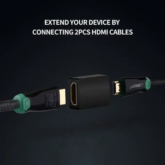 Alt view image 7 of 7 - HDMI Female to Female Adapter Coupler Connector Converter For HDTV 1080P HDMI Adapter for TV Stick, Roku Stick, Chromecast, Xbox, PS4, PS3, Nintendo Switch, 4Pack