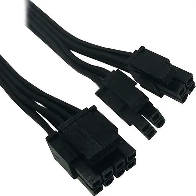 Alt view image 2 of 3 - 2Pack Motherboard ATX CPU 8 Pin 4+4 Male to Female Extension Cable for Power Supply PSUs 95inch24cm