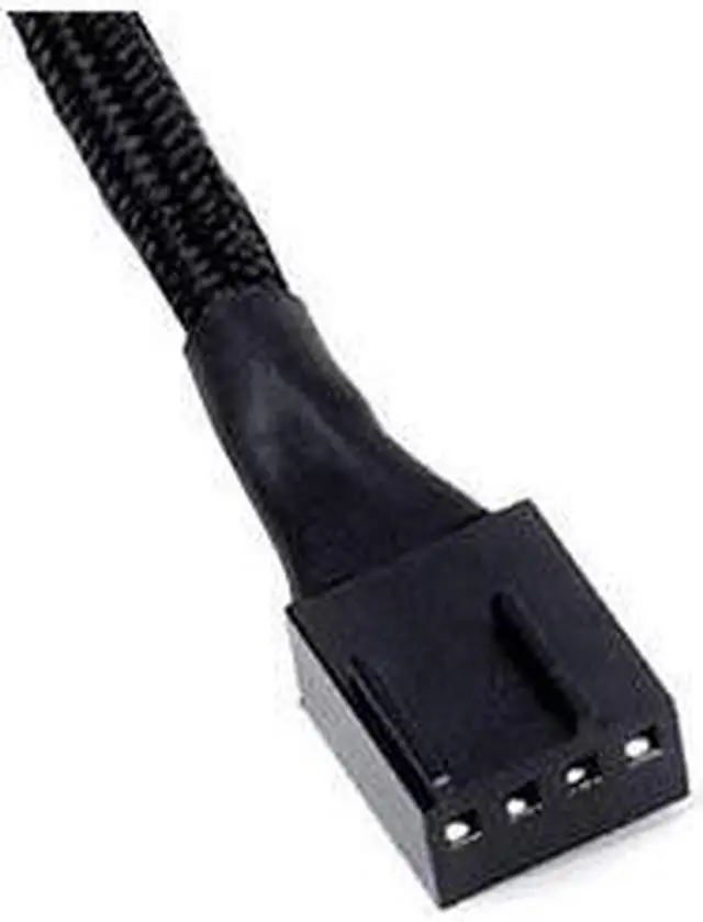 Alt view image 4 of 5 - 2 Pack 4Pin PWM Fan Splitter Cable Sleeved Braided Adapter Computer PC Fan Power Extension Cable 1 to 3 Converter for Computer ATX Case 4Pin3Pin Cooling Fan Cable 10.6 inch 1 to 3