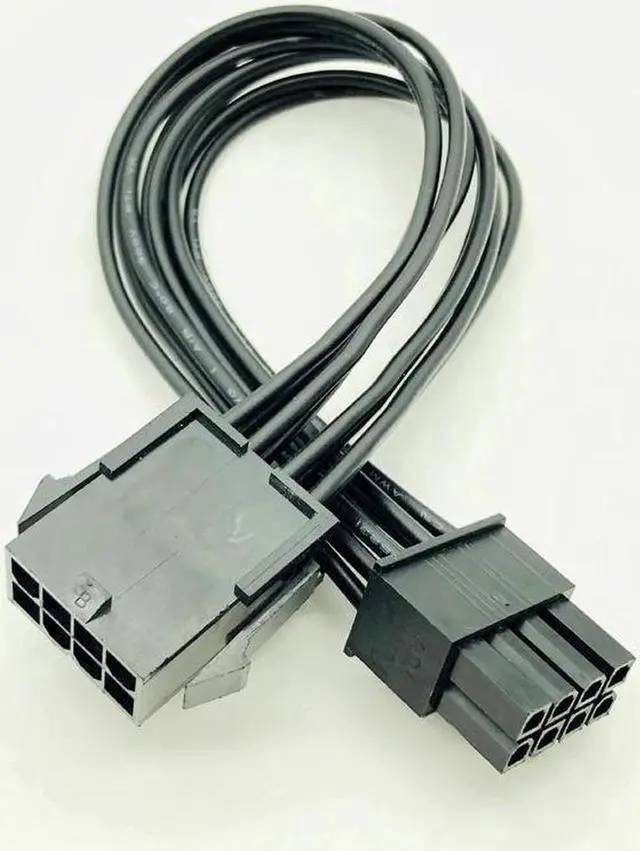 Alt view image 4 of 6 - 8Pin CPU Power Cable 8 Pin PCI-E to 8 Pin ATX EPS Male to Female PSU Motherboard Power Supply Extension Adapter Cable 20cm 18AWG