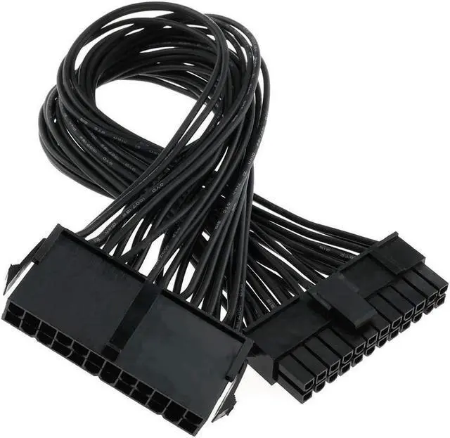 Alt view image 6 of 6 - ATX 24 Pin Extension Cable Lead 24 Pin Male to 24 Pin Female ATX Power Supply PSU Extension Cable Extender for Motherboard 32cm/12.6Inch