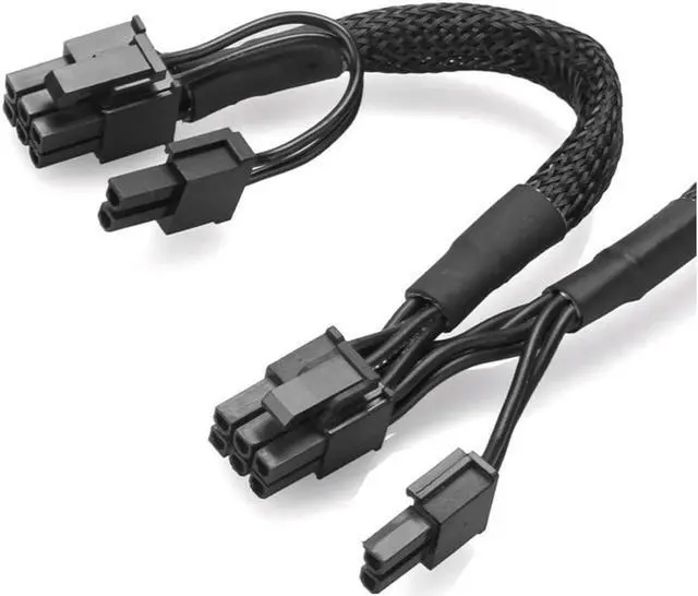 Alt view image 7 of 7 - PCI-E 8pin to Dual 8(6+2)Pin Power Supply Cable PCIe 8 Pin 1 to 2 Spliter ATX 8pin PSU to GPU PCIE 8Pin for RM1000 RM850 RM750 RM650 RM550 RM450