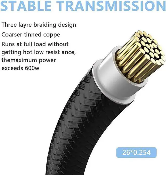 Alt view image 5 of 6 - RTX 3090TI 4090 16Pin(12+4) to 3x8Pin PCI-E 5.0 Sleeved Extension Cable,12Pin to 3x8Pin Compatible 3090ti and RTX4090 4080 Series,13inch with Cable Combs(16AW Black)