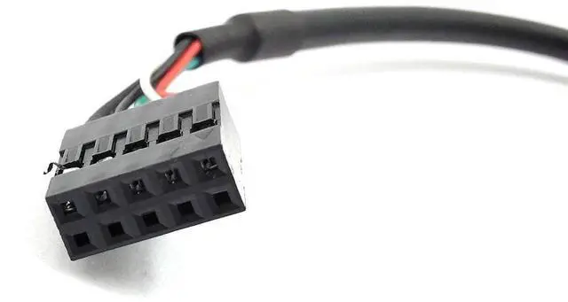 Alt view image 4 of 6 - 9 pin USB Header to USB Cable, USB 2.0 Type A Male to Dupont 9 Pin Female Header Motherboard Cable Cord (AM to 9Pin 0.2M)(2 Pack)