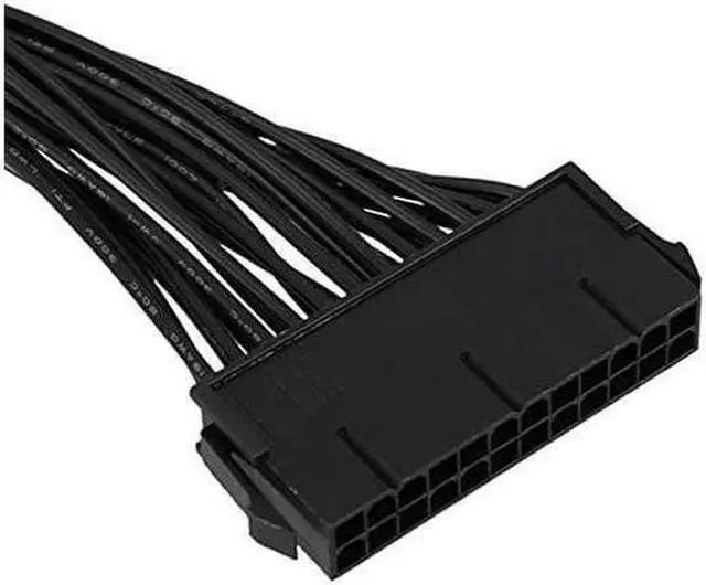 Alt view image 5 of 6 - ATX 24Pin 1 to 2 Port Power Supply Extension Cable PSU Male to Female Splitter 24PIN Extension Cable 32cm