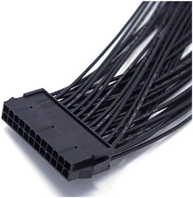Alt view image 3 of 6 - ATX 24Pin 1 to 2 Port Power Supply Extension Cable PSU Male to Female Splitter 24PIN Extension Cable 32cm