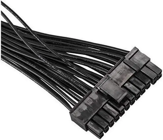 Alt view image 2 of 6 - ATX 24Pin 1 to 2 Port Power Supply Extension Cable PSU Male to Female Splitter 24PIN Extension Cable 32cm