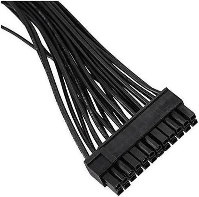 Alt view image 4 of 6 - ATX 24Pin 1 to 2 Port Power Supply Extension Cable PSU Male to Female Splitter 24PIN Extension Cable 32cm