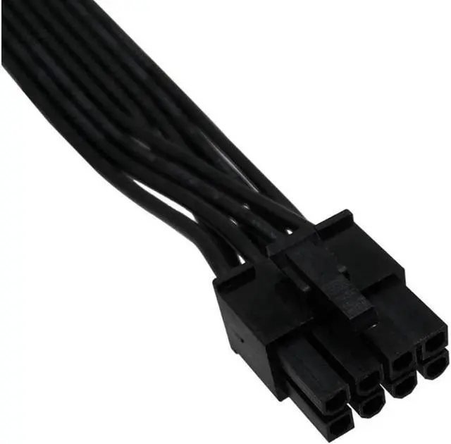 Alt view image 3 of 4 - PCIe 8 Pin Male to CPU 8 Pin (4+4) Male EPS-12V Motherboard Power Adapter Cable for Seasonic Modular Power Supply, 60cm