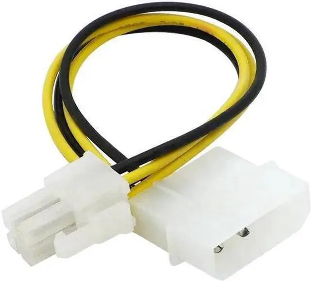 Alt view image 6 of 6 - PC Computer Power Supply PSU EPS ATX/12V 4 pin IDE Molex to Motherboard 4-Pin P4 CPU Power Adapter Converter Cord Cable