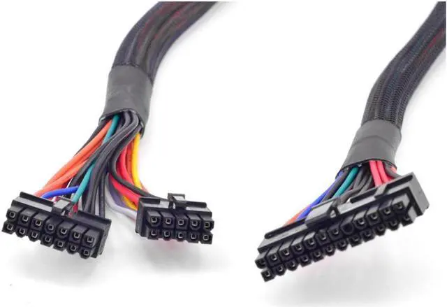 Alt view image 3 of 4 - (25-Inch) 24(20+4) Pin ATX to 14-Pin + 10-Pin Power Supply Cable 18AWG for C-orsair HXi Series