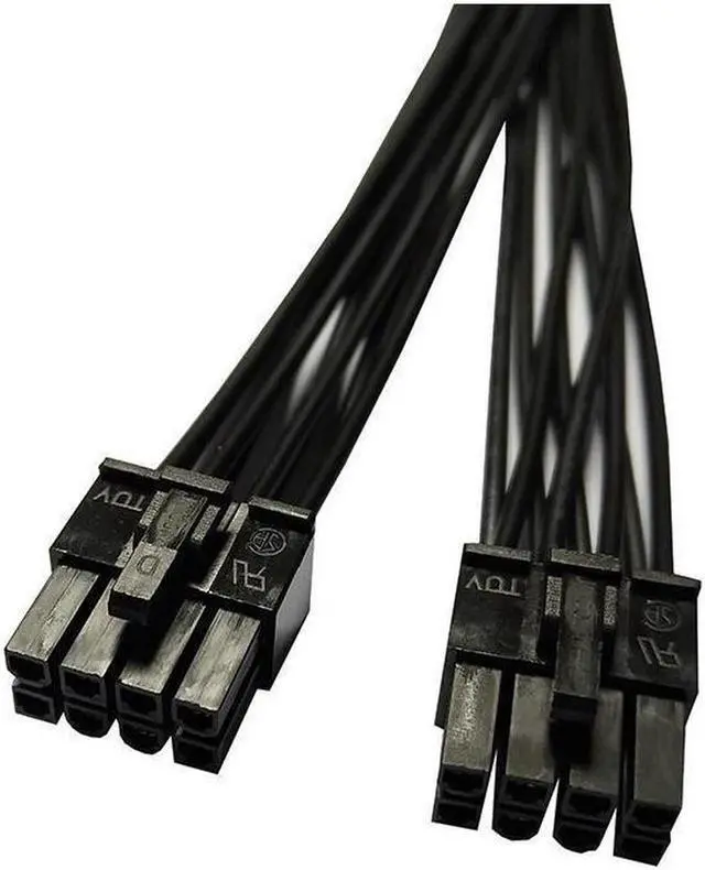Alt view image 3 of 6 - PCI express 8pin to Dual 6+2Pin Power supply Cable PCIe 8 Pin 1 to 2 Spliter For CX850M CX750M CX600M CX500M CX430M PSU
