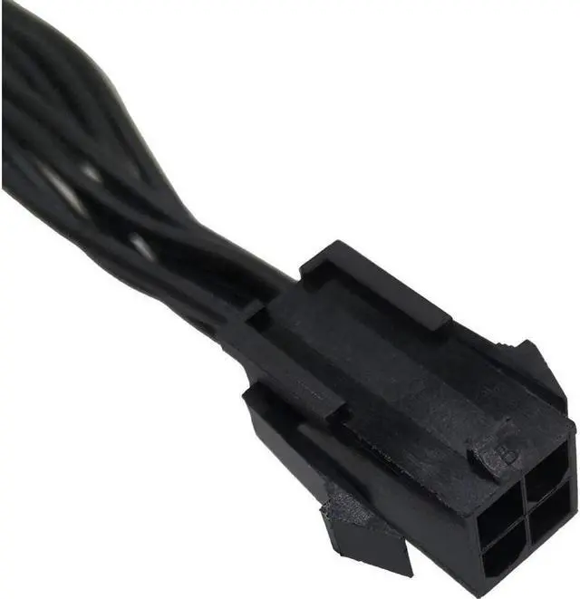 Alt view image 3 of 4 - (2-Pack) ATX 4 Pin to Motherboard CPU 8 Pin Converter Adapter Extension Cable for Power Supply with ATX 4 Pin Port 9.5-inch(24cm)