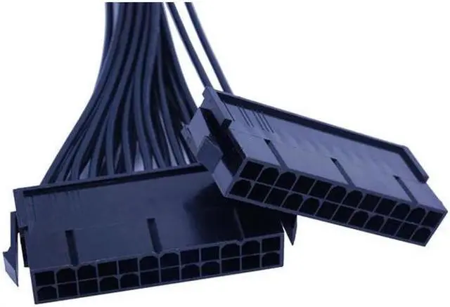 Alt view image 2 of 6 - 24Pin Power Supply Synchronizer Male To Female ATX Mining 30cm 24 Pin Dual PSU Extension Cable For Computer Adaptor For Mining