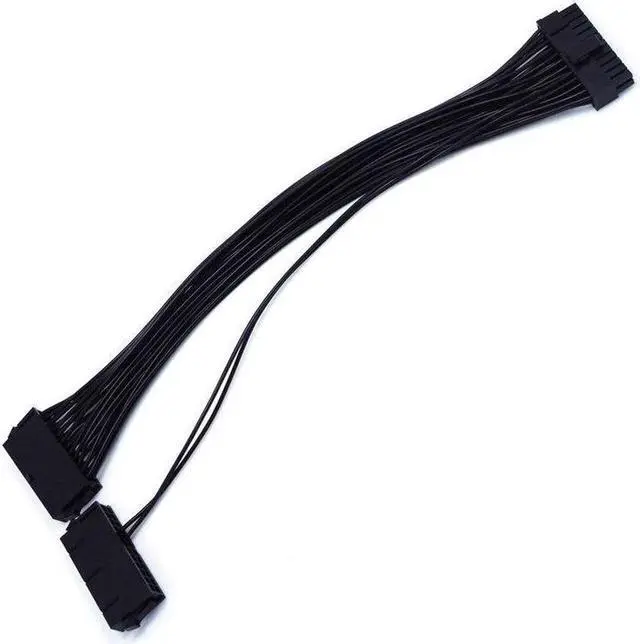 Alt view image 3 of 6 - 24Pin Power Supply Synchronizer Male To Female ATX Mining 30cm 24 Pin Dual PSU Extension Cable For Computer Adaptor For Mining