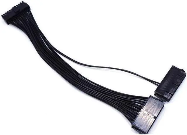 Alt view image 4 of 6 - 24Pin Power Supply Synchronizer Male To Female ATX Mining 30cm 24 Pin Dual PSU Extension Cable For Computer Adaptor For Mining