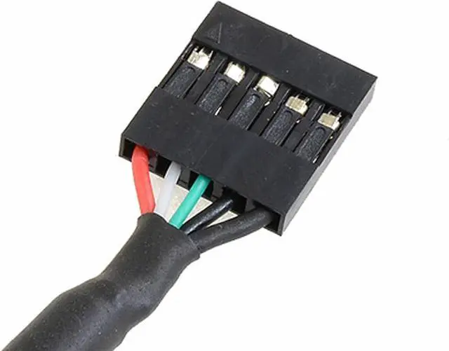 Alt view image 5 of 7 - USB Header to Mini USB Dupont Cable, 90 Degree Left Angle Mini USB Male to 5 Pin Motherboard Female Adapter Dupont Extended Cable (2 Pack) 50CM/1.64FT