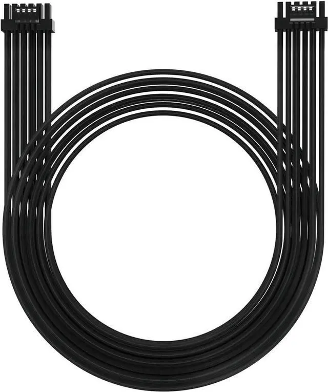 Main image of 16Pin GPU Cable,Pcie 5.0 12VHPWR Sleeved Modular Cables,Male to Male PSU Cable,Mini 12+4 pin Adapter 600W ATX 3.0 Power Supply for RTX 3090TI and 4090 Graphic Card with Comb (Black)