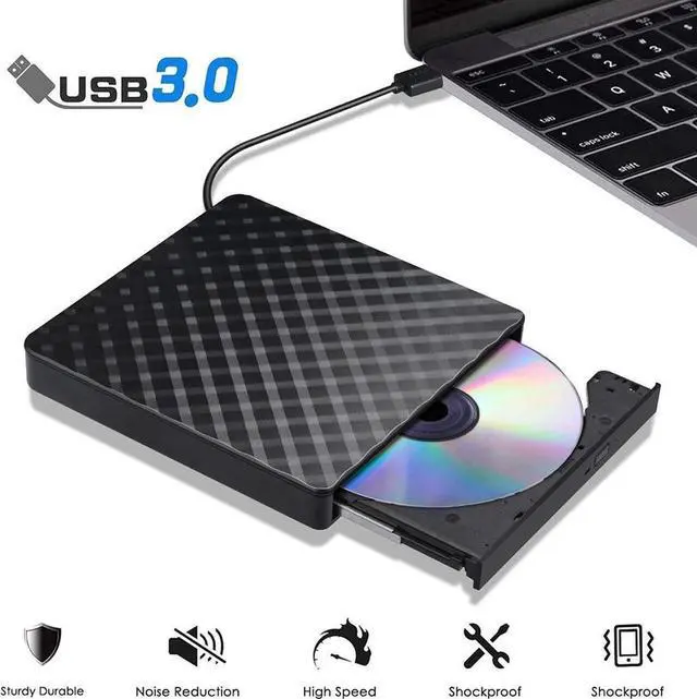 Main image of Aomoproing  USB 3.0 External CD Drive, CD/DVD-RW Drive, CD-RW Rewriter Burner Superdrive for High Speed Data Transfer for Laptop Notebook PC Desktop Support Windows/Vista/7/8.1/10 (Black)