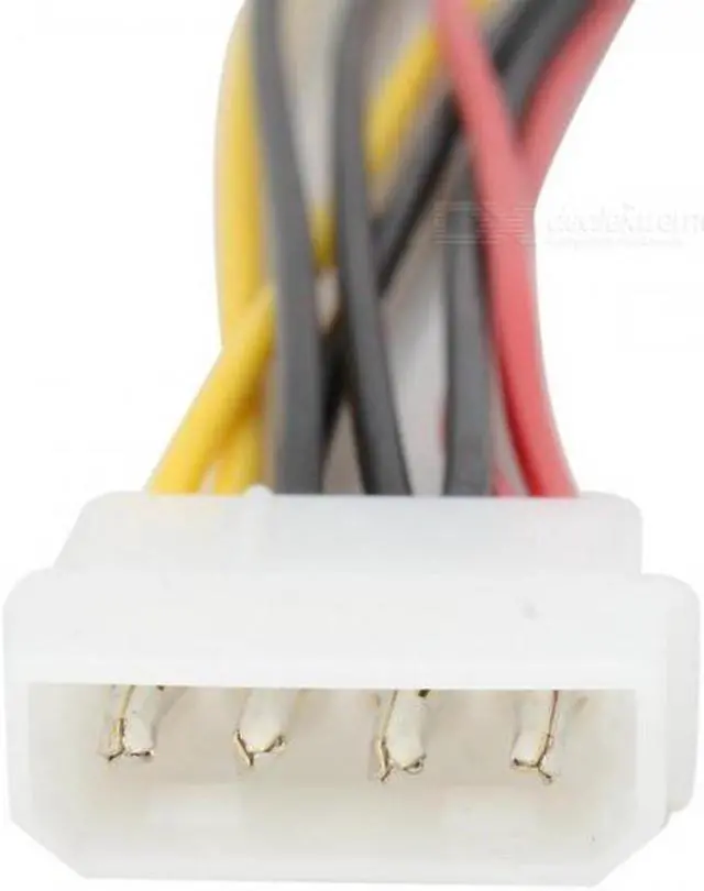 Alt view image 2 of 7 - Aomoproing  SA-056 IDE to Dual SATA II 15pin Y Splitter 10cm Hard Disk Power Supply Extension Cable