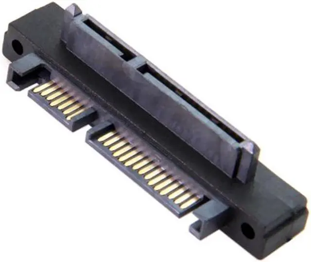 Alt view image 2 of 6 - Aomoproing 90 Degree Up Angled SATA 22Pin 7+15 Male to SATA 22Pin Female Extension Convertor Adapter SA-121-UP