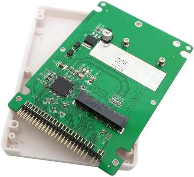Main image of Aomoproing  mSATA mini PCI-E SATA SSD to 2.5 inch IDE 44pin Notebook Laptop hard disk case Enclosure White