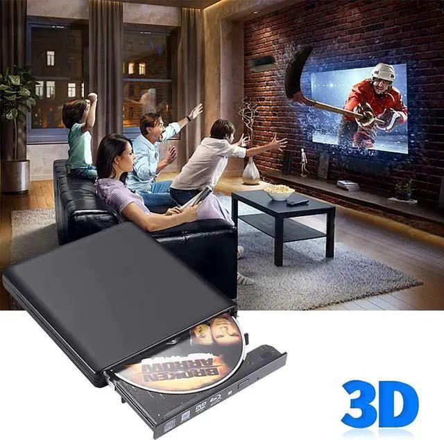 Alt view image 5 of 6 - Aomoproing    External CD DVD Drive, USB 2.0 Portable CD/DVD Player for Laptop CD ROM Burner Compatible with Laptop Desktop PC Windows Linux OS Apple Mac Black