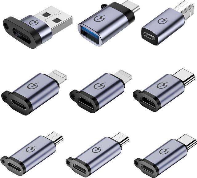 Main image of Aomoproing    USB C to Micro Adapter USB C to Micro Adapter Micro to USB C Adapter USB C to USB Adapter USB to USB C Adapter USB C to USB B Adapter 9 Stck.