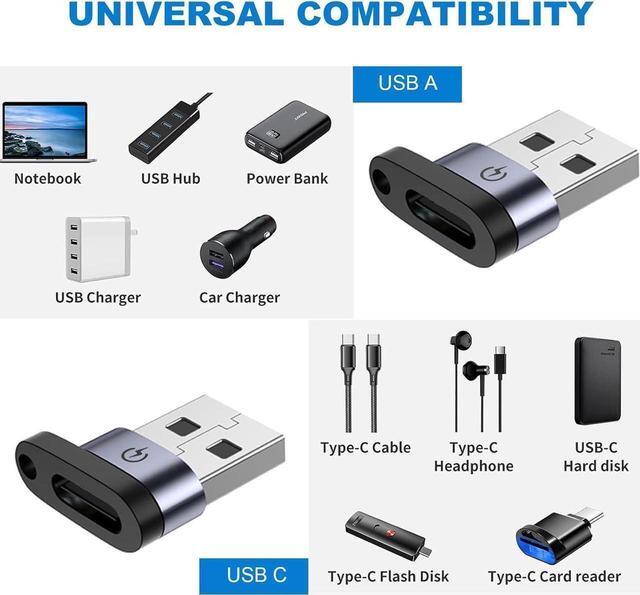Alt view image 2 of 7 - Aomoproing    USB C to Micro Adapter USB C to Micro Adapter Micro to USB C Adapter USB C to USB Adapter USB to USB C Adapter USB C to USB B Adapter 9 Stck.