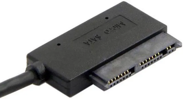 Alt view image 6 of 7 - Aomoproing USB 3.0 to Micro SATA 7+9 16 Pin 1.8" 90 Degree Angled Hard Disk Driver SSD Adapter Cable 10cm