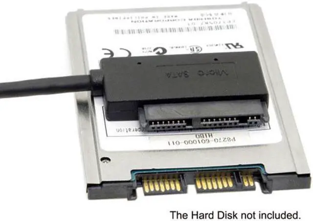 Alt view image 4 of 7 - Aomoproing USB 3.0 to Micro SATA 7+9 16 Pin 1.8" 90 Degree Angled Hard Disk Driver SSD Adapter Cable 10cm