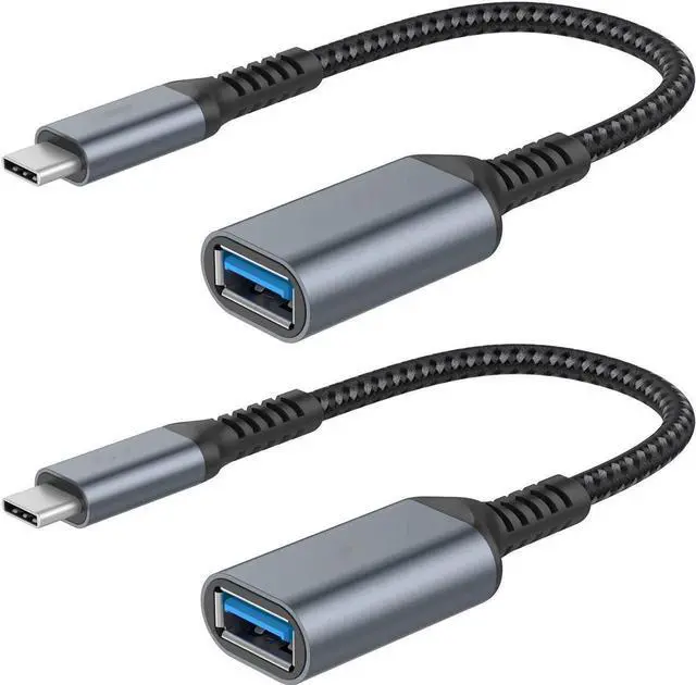 Main image of USB C to USB 3.0 Adapter [2 pack], USB-C to USB Adapter, USB Type-C to USB,Thunderbolt 3 to USB Adapter OTG Cable for Macbook Pro/Air 2020/2018,iPad Pro 2020,Galaxy S20 S20+,Google Pixel and More