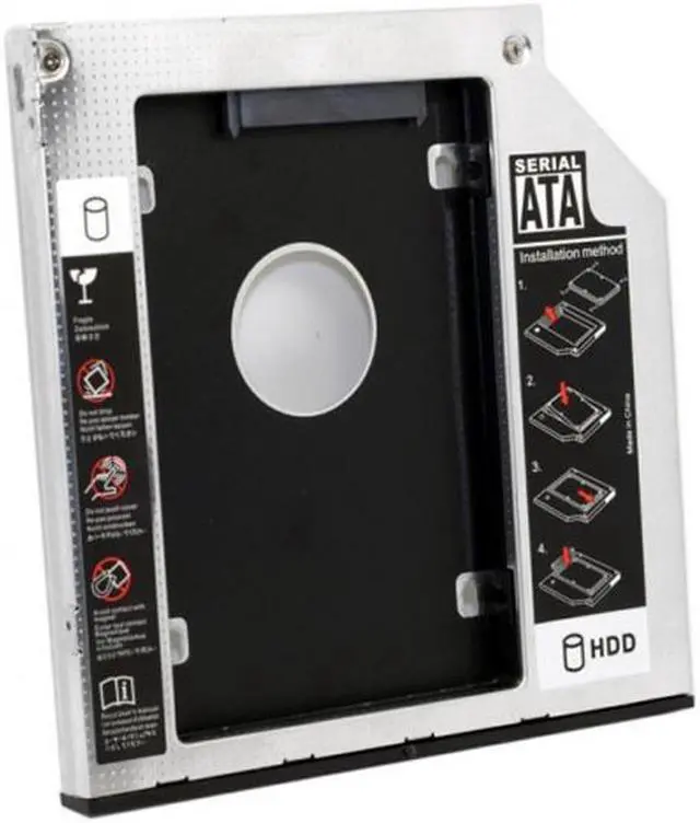 Alt view image 5 of 5 - Aomoproing SATA 22pin HDD HD Caddy Case for 9.5mm Universal Laptop CD Bay