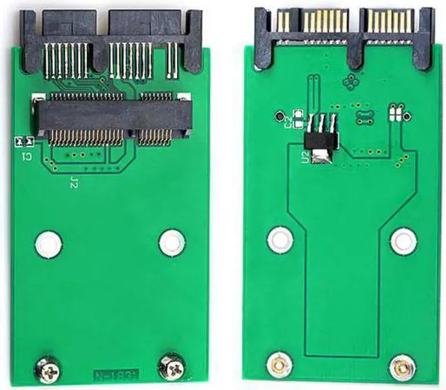 Alt view image 6 of 7 - Aomoproing USB 3.0 to mSATA 50Pin SSD1.8" Micro SATA 7+9 16pin Adapter Add on Cards PCBA
