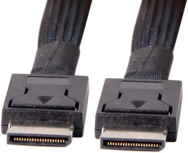 Alt view image 3 of 7 - Aomoproing  PCIe PCI-Express  4i to OCuLink SFF-8611 SSD Data Active Cable 50cm