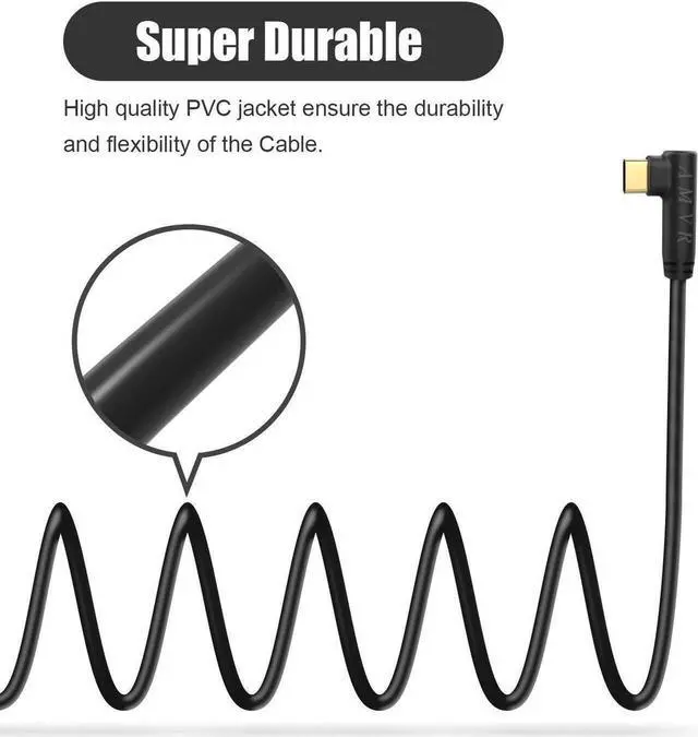 Alt view image 3 of 7 - Aomoproing       Quest Link Cable 16.4ft ( 5M ) High Speed Data Transfer & Fast Charging USB A USB 3.0 to USB Type-C Compatible for Oculus Quest or Quest 2 VR Headset