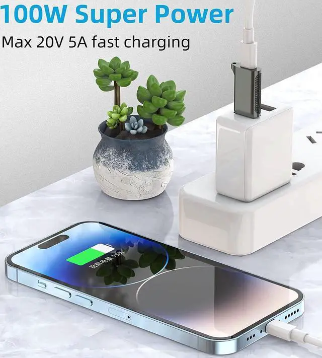 Alt view image 6 of 7 - [2 PACK] USB C Female to USB A Male Adapter 3.1 Gen 2 - True 10Gbps Type C to USB Converter Support Charging, Audio, Data Transfer USB A to USB-C Adapter