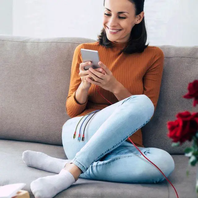 Alt view image 5 of 7 - Multi Charging Cable 3.5A [2Pack 6Ft] 4 in 1 Fast Charger Cable Multi Charging Cord USB Cable Adapter with 2 * IP/Type C/Micro USB Port for Cell Phones/IP/Samsung Galaxy/Ps/LG/Huawei/Tablets and More