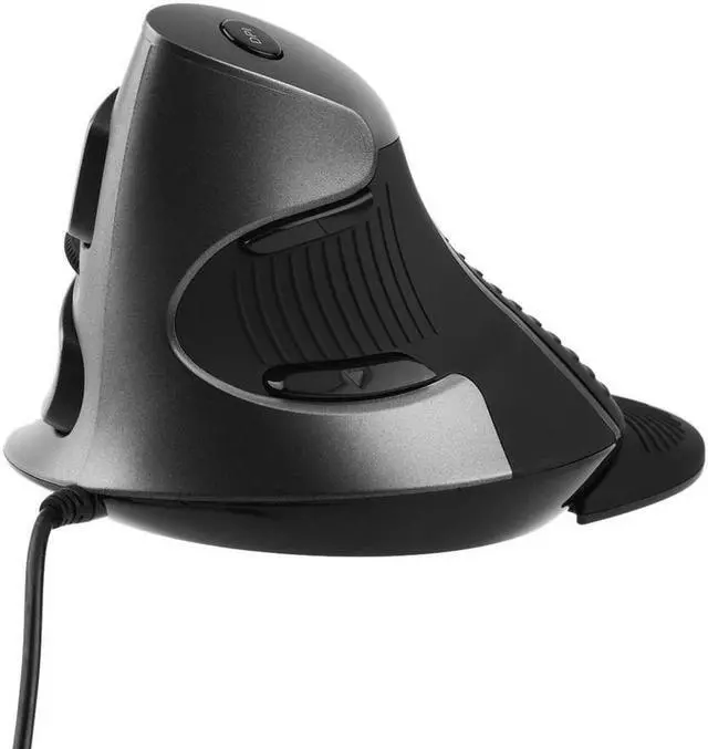 Alt view image 7 of 7 - DELUX 1200 DPI Plug & play 6 Key Human Engineering USB Delux Wired M618 Laser Ergonomic Vertical Mouse For PC Computer Laptop Ship from US about 2-7 days