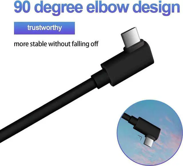 Alt view image 4 of 7 - USB C to USB C Cable, VR Link Cable 16ft(5M) for Oculus Quest 2 / Quest 1 USB C to Type C with E-Mark Chip USB3.2 Gen 1 5Gbps ,High Speed Data Transfer & Fast Charging