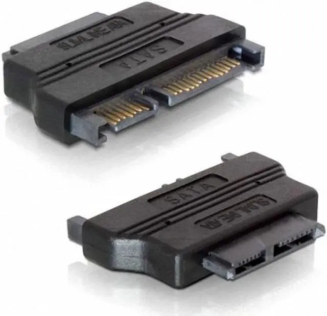 Alt view image 3 of 4 - Aomoproing SATA 22 /Male to slimline SATA 13 Female laptop CD-ROM convertor adapter