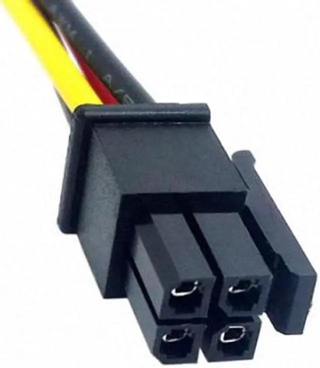 Alt view image 4 of 7 - Aomoproing ATX Molex Micro Fit Connector 4Pin Male to Male Power Cable 60cm