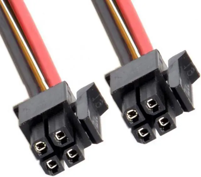 Alt view image 6 of 7 - Aomoproing ATX Molex Micro Fit Connector 4Pin Male to Male Power Cable 60cm