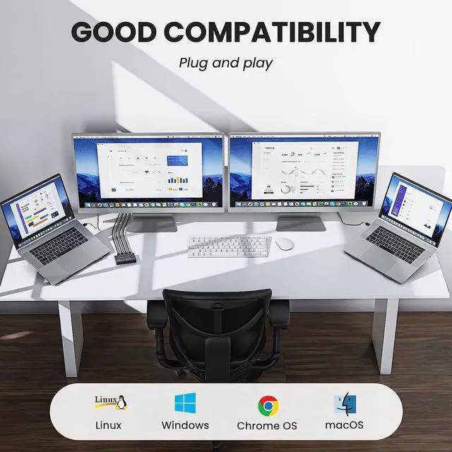 Alt view image 5 of 7 - USB Switch for 4 PC USB 3.0 Switcher 4 in 4 out, USB 3.0 KVM Switch for 4 PC Share 4 USB Devices Keyboard, Mouse, Printer, Scanner, U disk with Wired Remote and 4 USB 3.0 A to A Cables