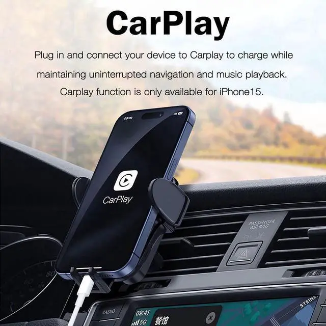 Alt view image 2 of 6 - Car Carplay Cable for iPhone 15, USB A to USB C Cable for iPhone 15 Pro Max 15 Plus for Carplay USB C Cord, Apple TV 4K Remote (3rd Gen) Cable iPad Pro/iPad Air/(2nd gen), Car Charger Cord
