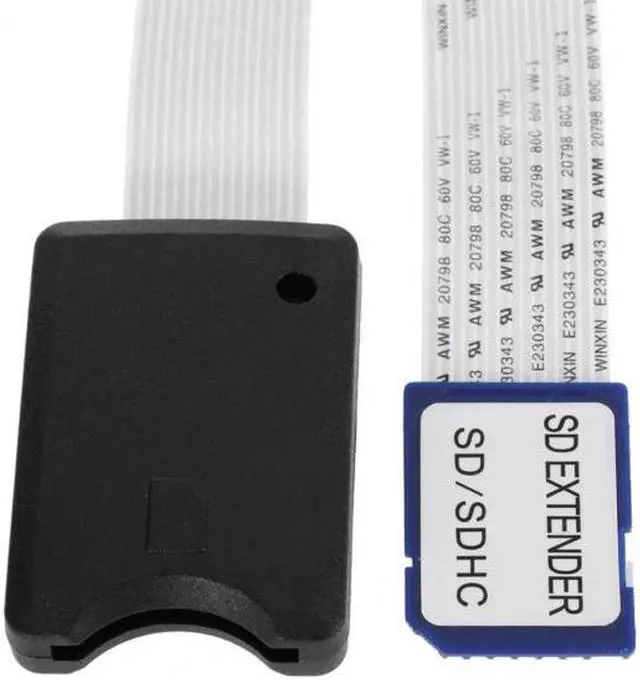 Alt view image 5 of 7 - Aomoproing  Standard SD SDHC Memory Card Kit Male to SD Female Extension Soft Flat FPC Cable Extender 25cm
