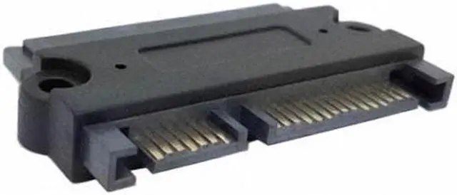 Alt view image 3 of 7 - Aomoproing 3.5" & 2.5inch SATA 22Pin 7+15 Male to SATA 22P 7+15 Female extension convertor adapter with screw holes